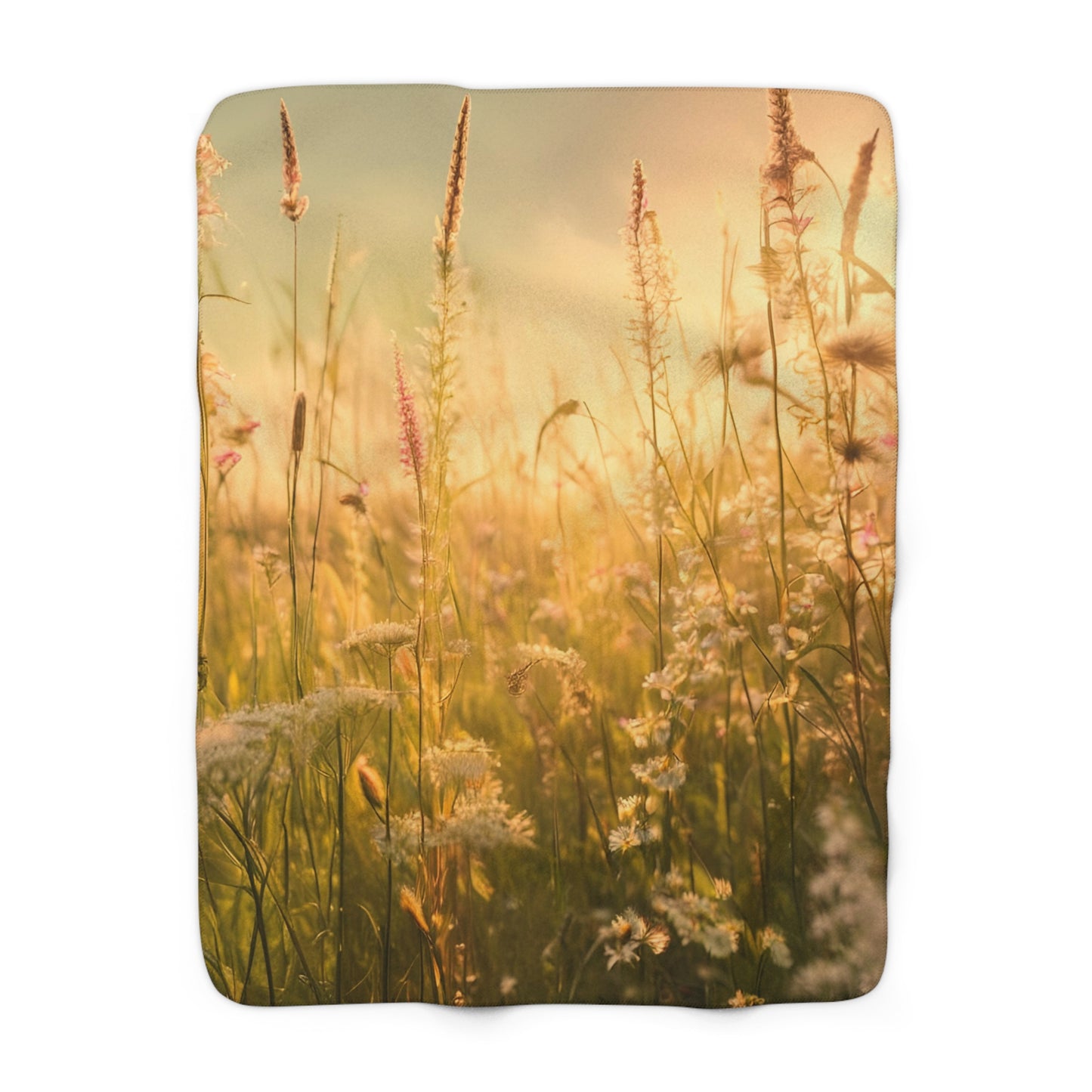 Meadow Sherpa Fleece Blanket
