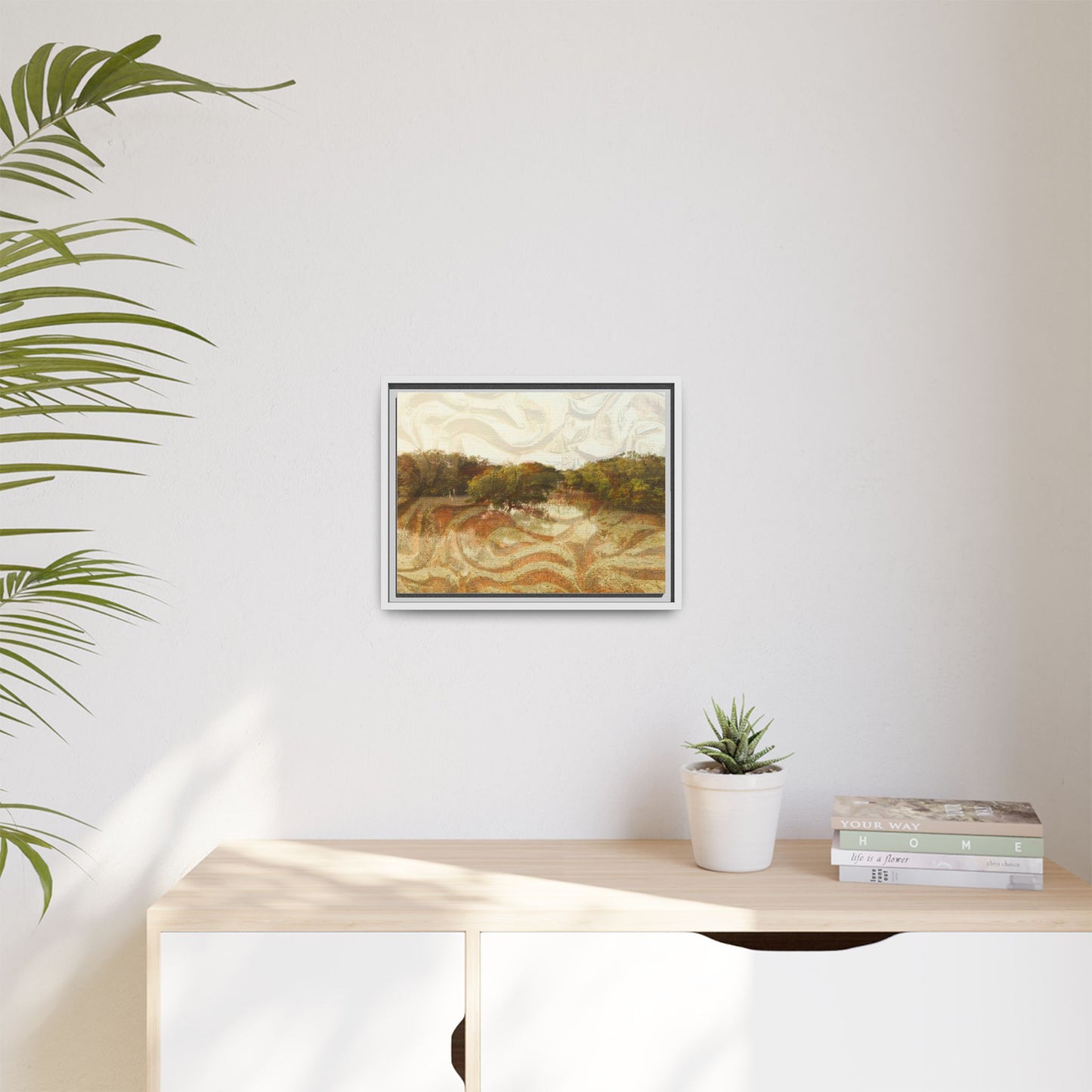Serene Mangroves Framed Canvas Art
