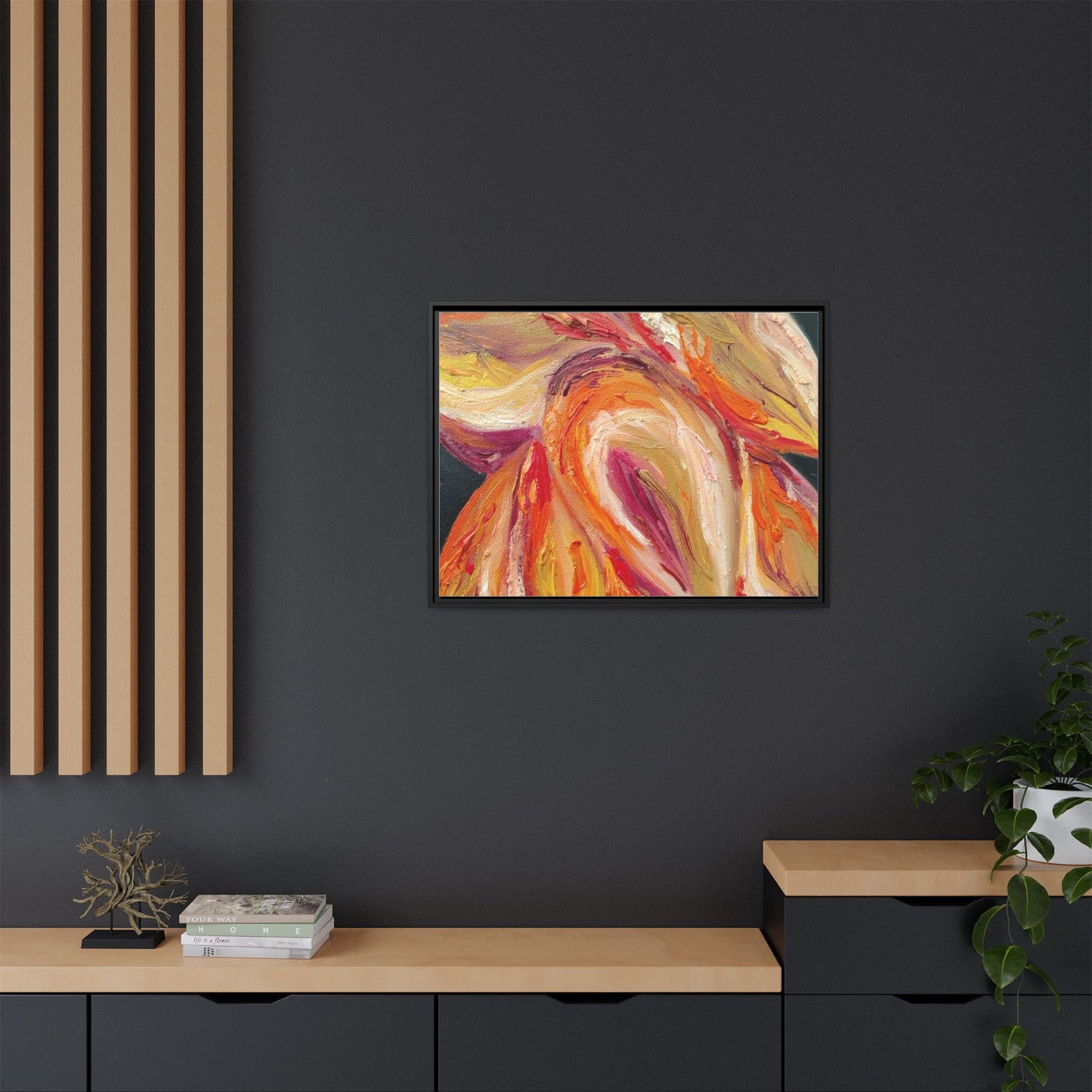 Dramatic Awakening Framed Canvas Art