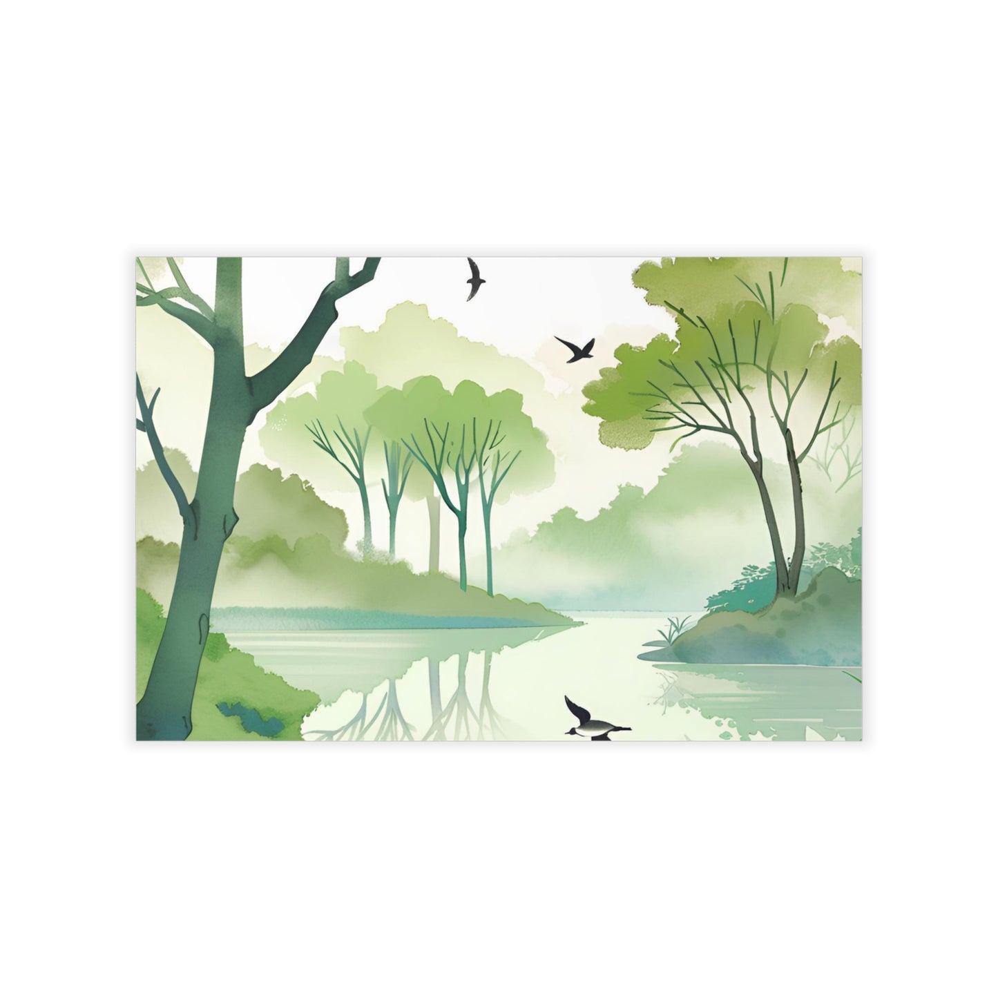 Tree Lake Wall Decals