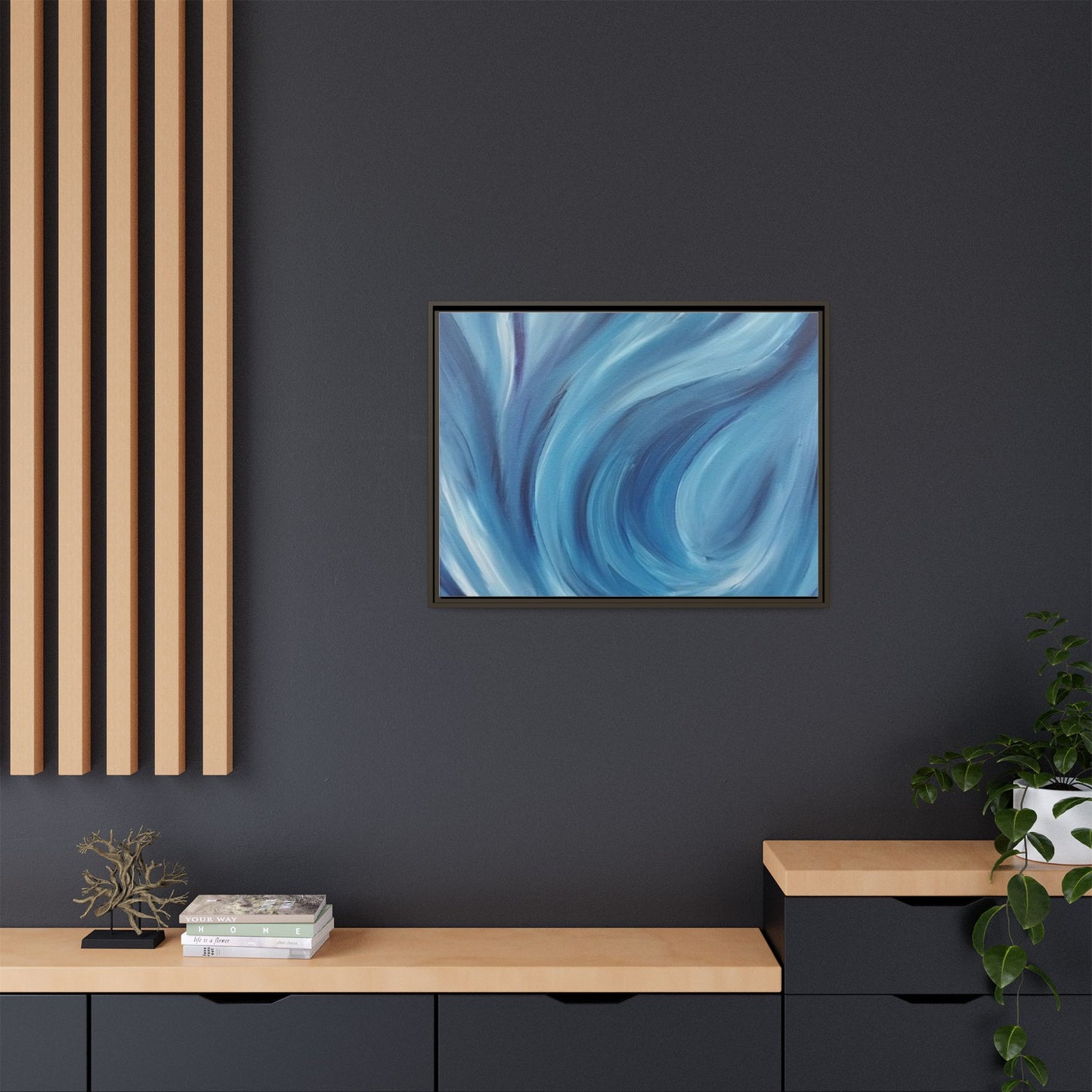 Intrinsic Reflection Framed Canvas Art