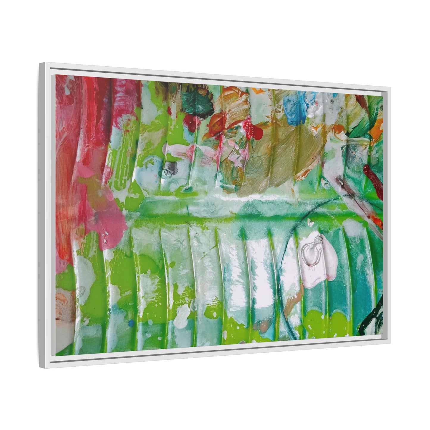 'A Mix of Life' Framed Canvas Art