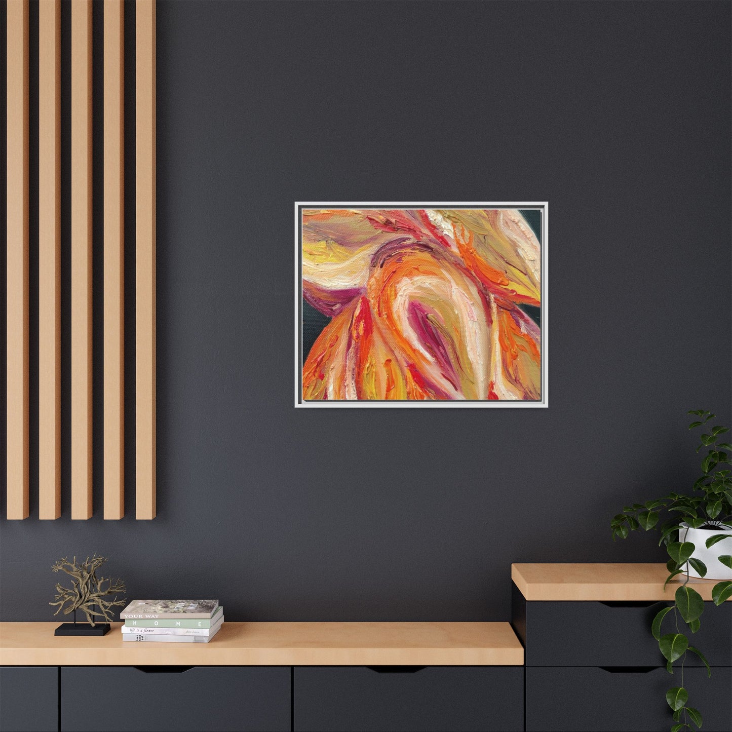 Dramatic Awakening Framed Canvas Art