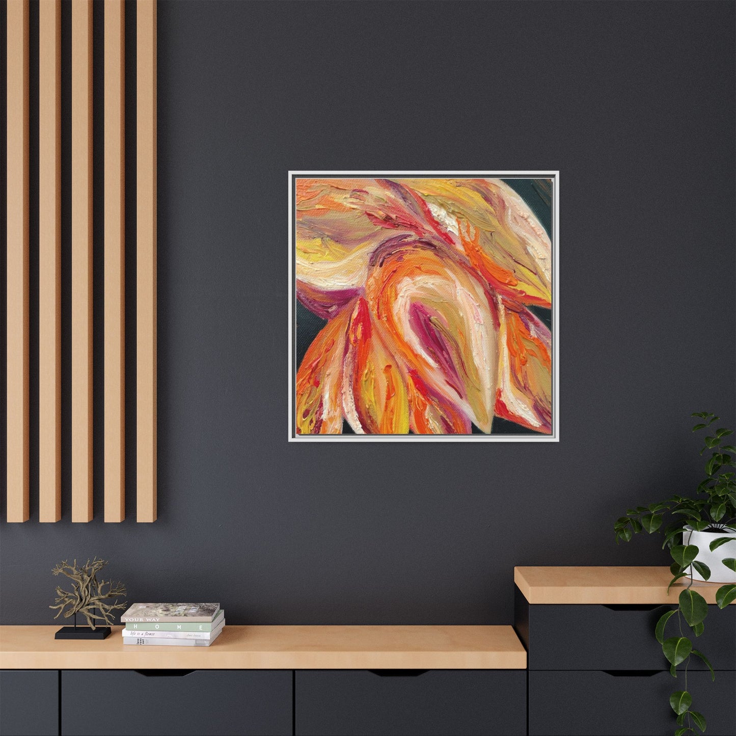 Dramatic Awakening Framed Canvas Art