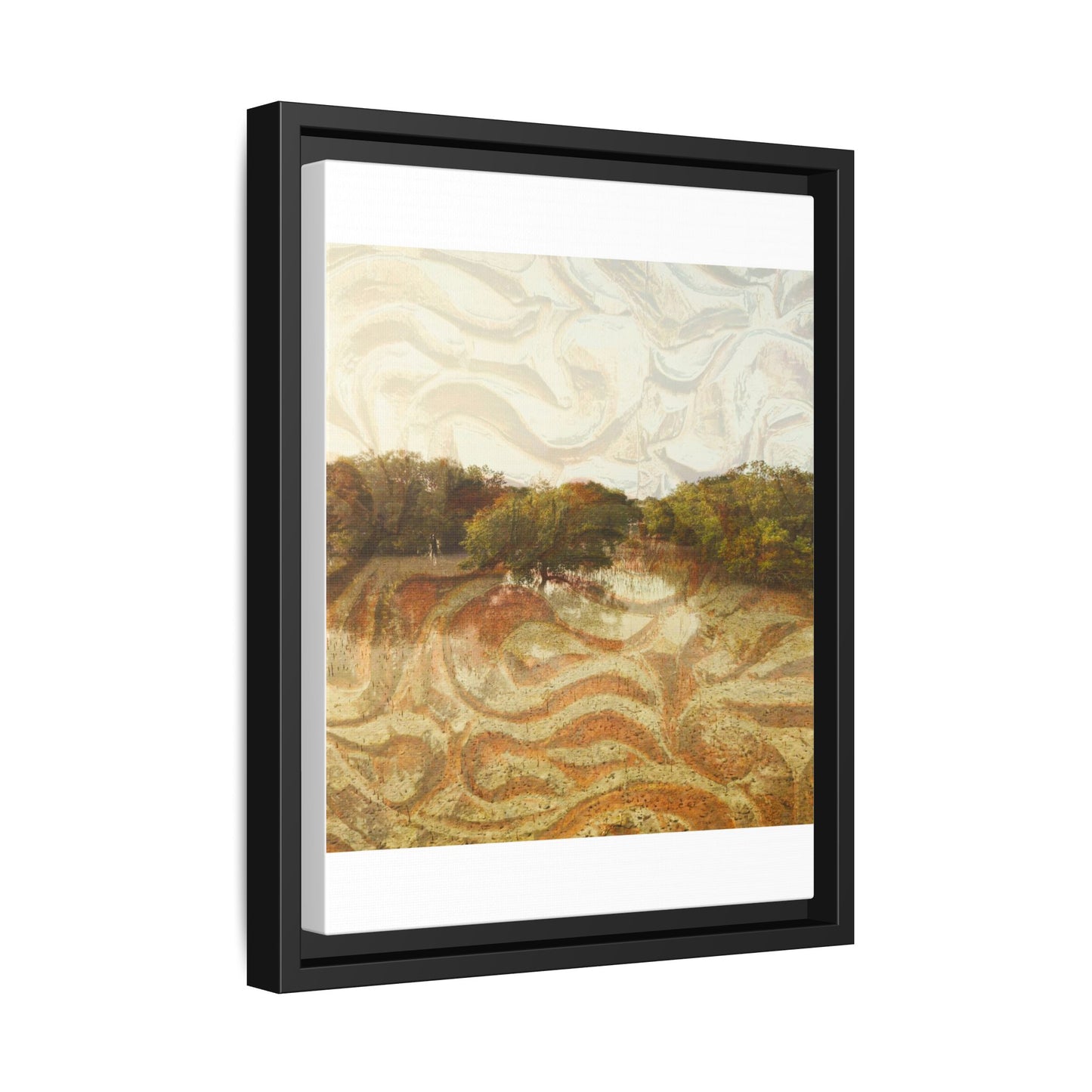 Serene Mangroves Framed Canvas Art