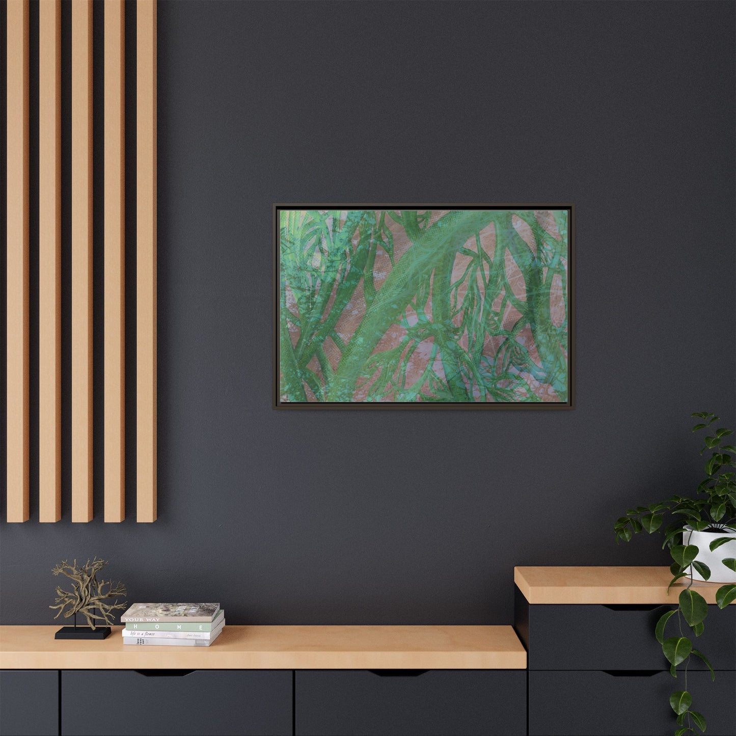 Inner Depths Framed Canvas Art