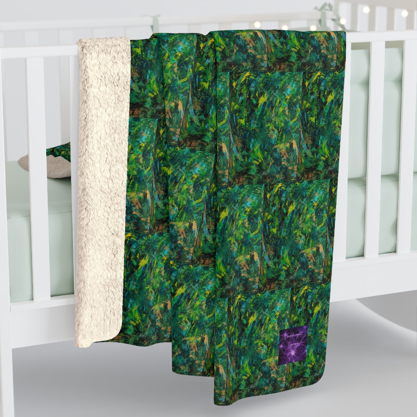 'The Woods and The Trees' by Catherine Sweet Sherpa Fleece Blanket