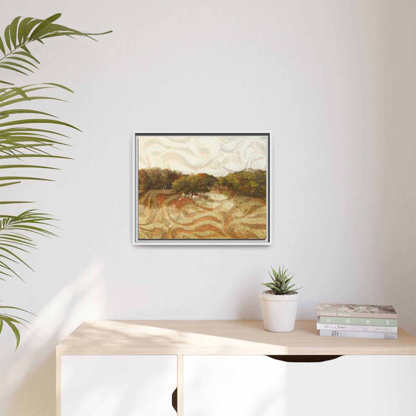 Serene Mangroves Framed Canvas Art