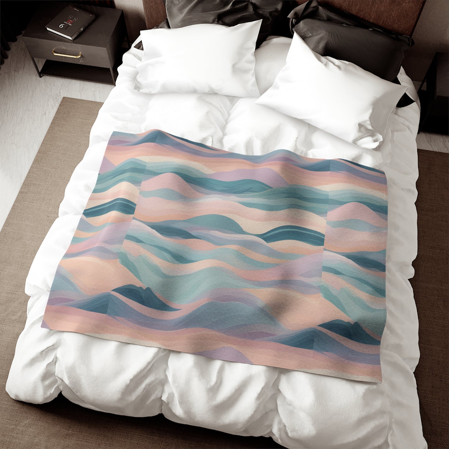 Serenity Wave Sweatshirt Blanket