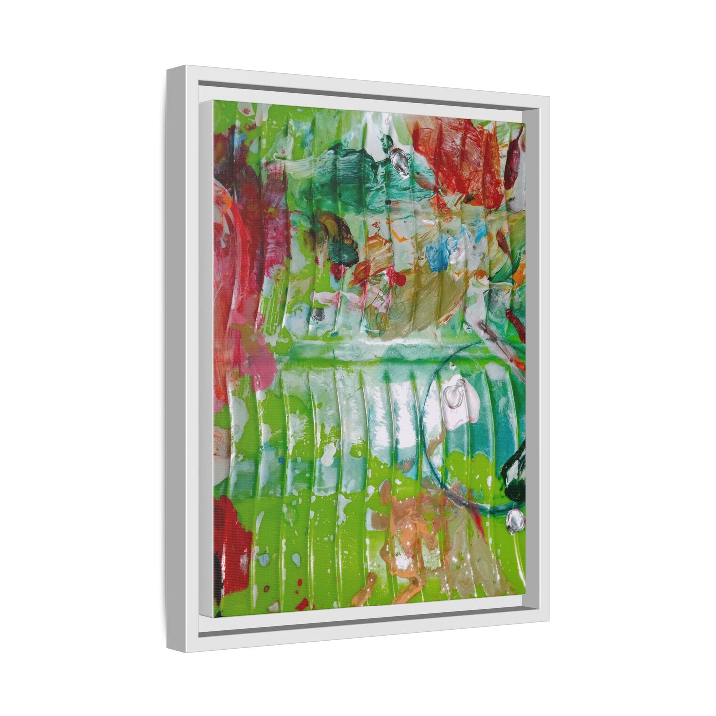 'A Mix of Life' Framed Canvas Art