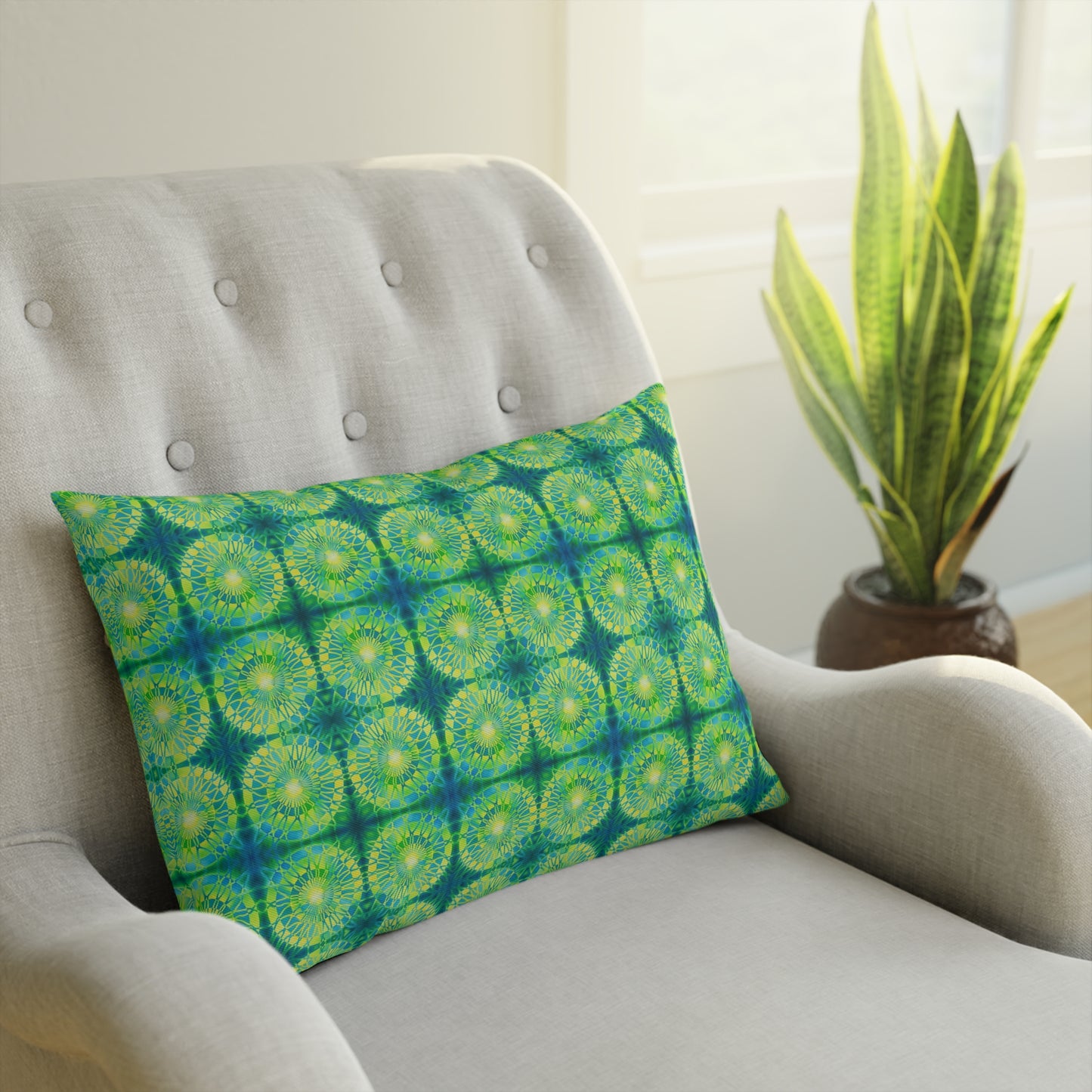Safety Net Circles by Uta Feinstein Pillow