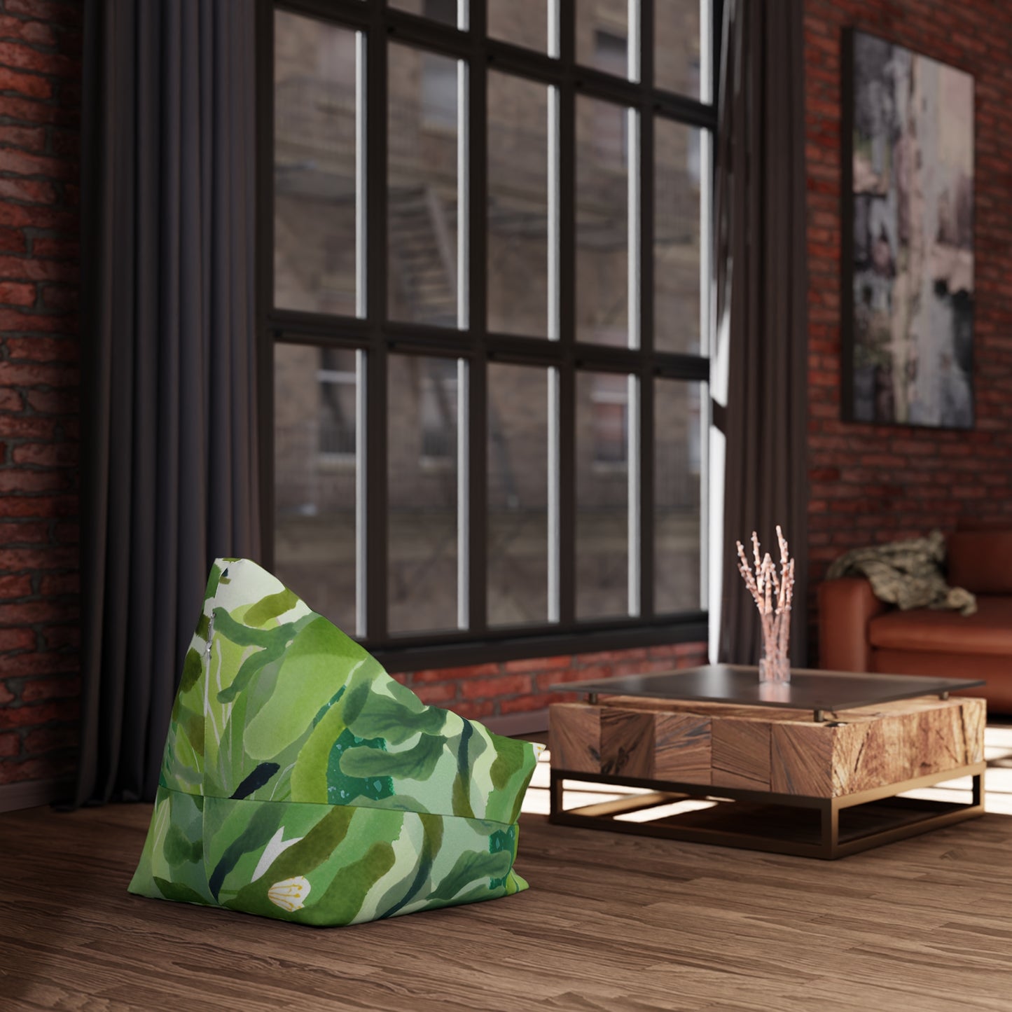 Pond Algae Bean Bag Chair Cover
