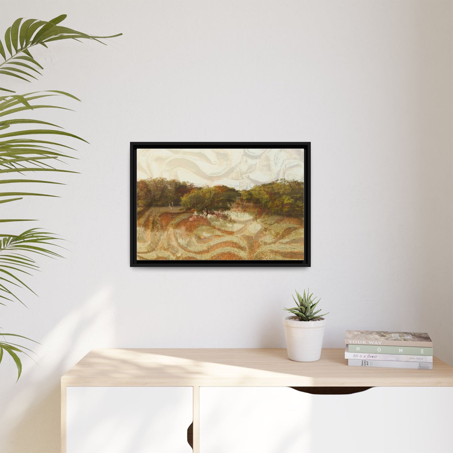 Serene Mangroves Framed Canvas Art