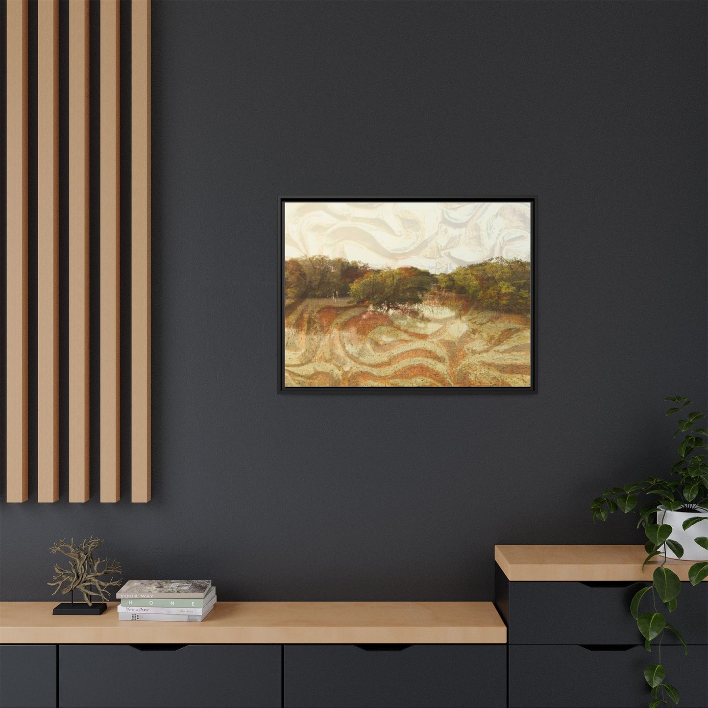 Serene Mangroves Framed Canvas Art