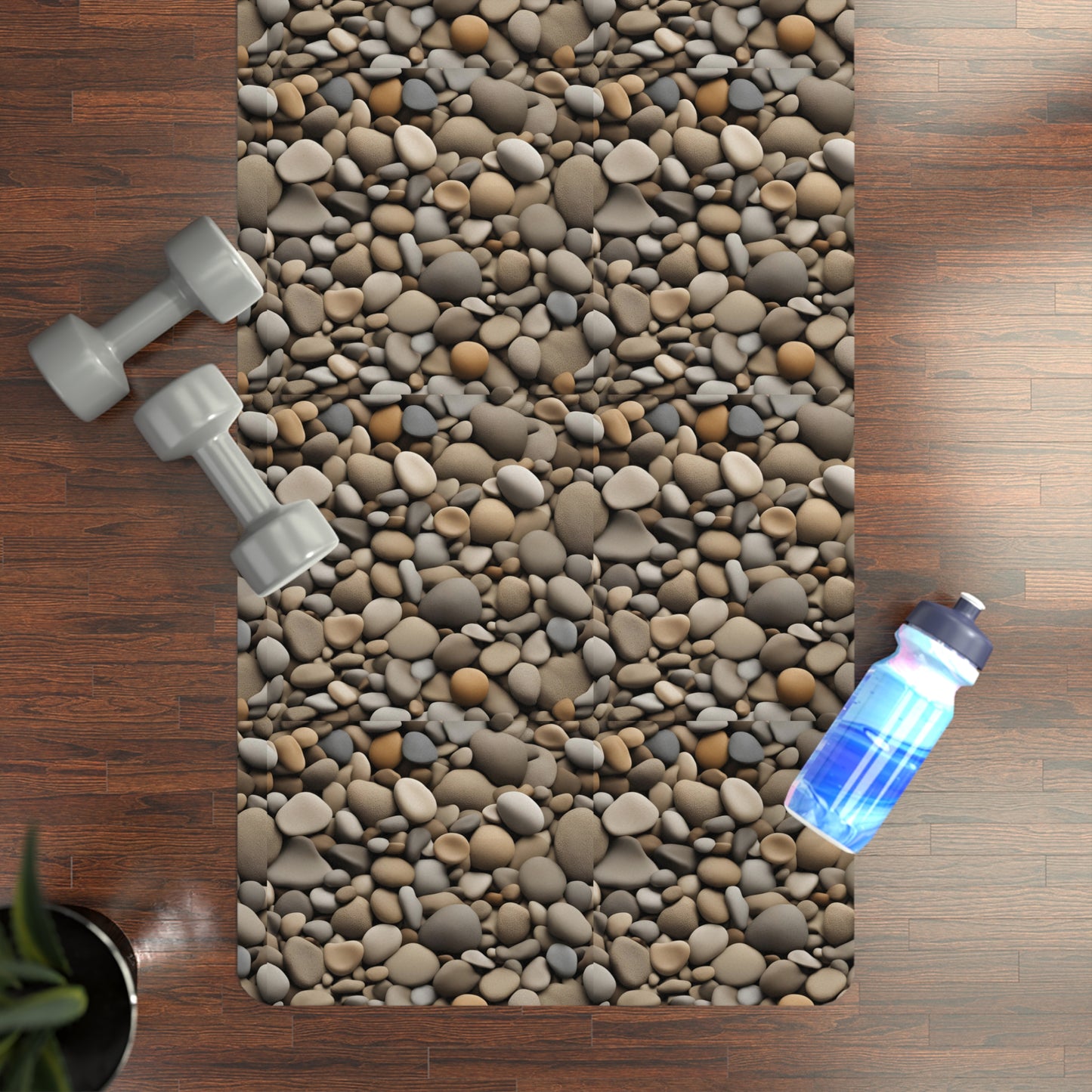 Stone Pebble Rubber Yoga Mat