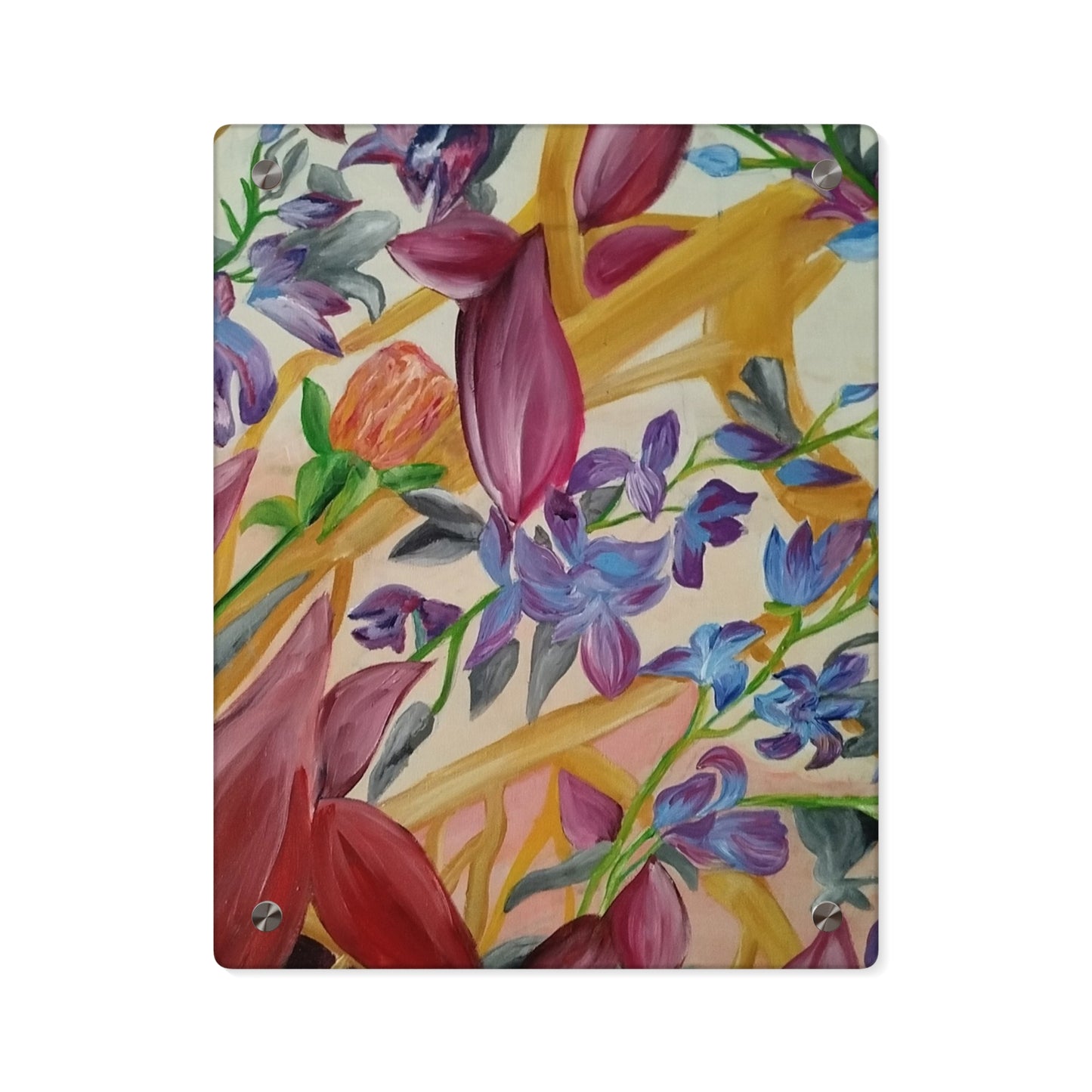 'A Dream of Flowers' Acrylic Wall Art Panels