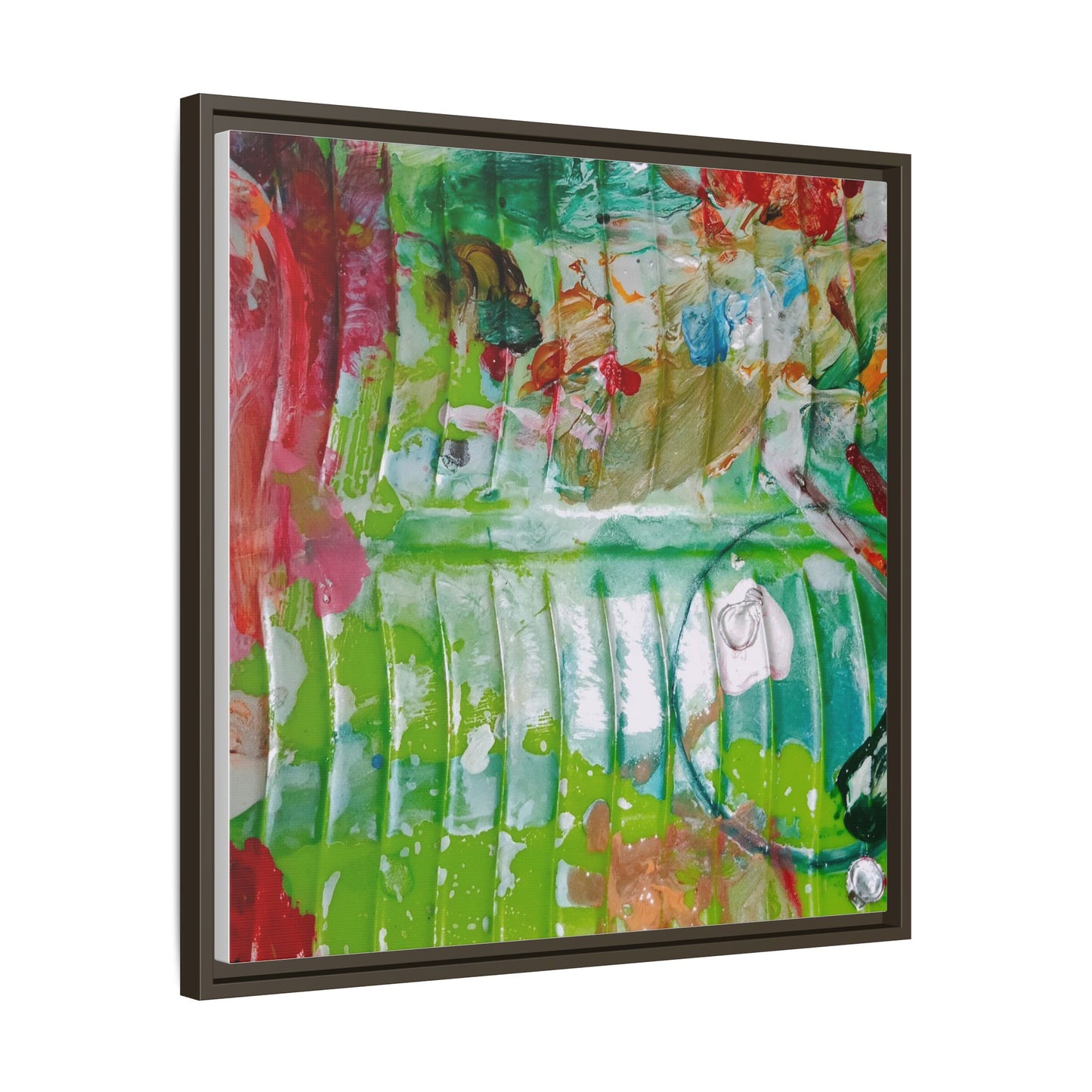'A Mix of Life' Framed Canvas Art
