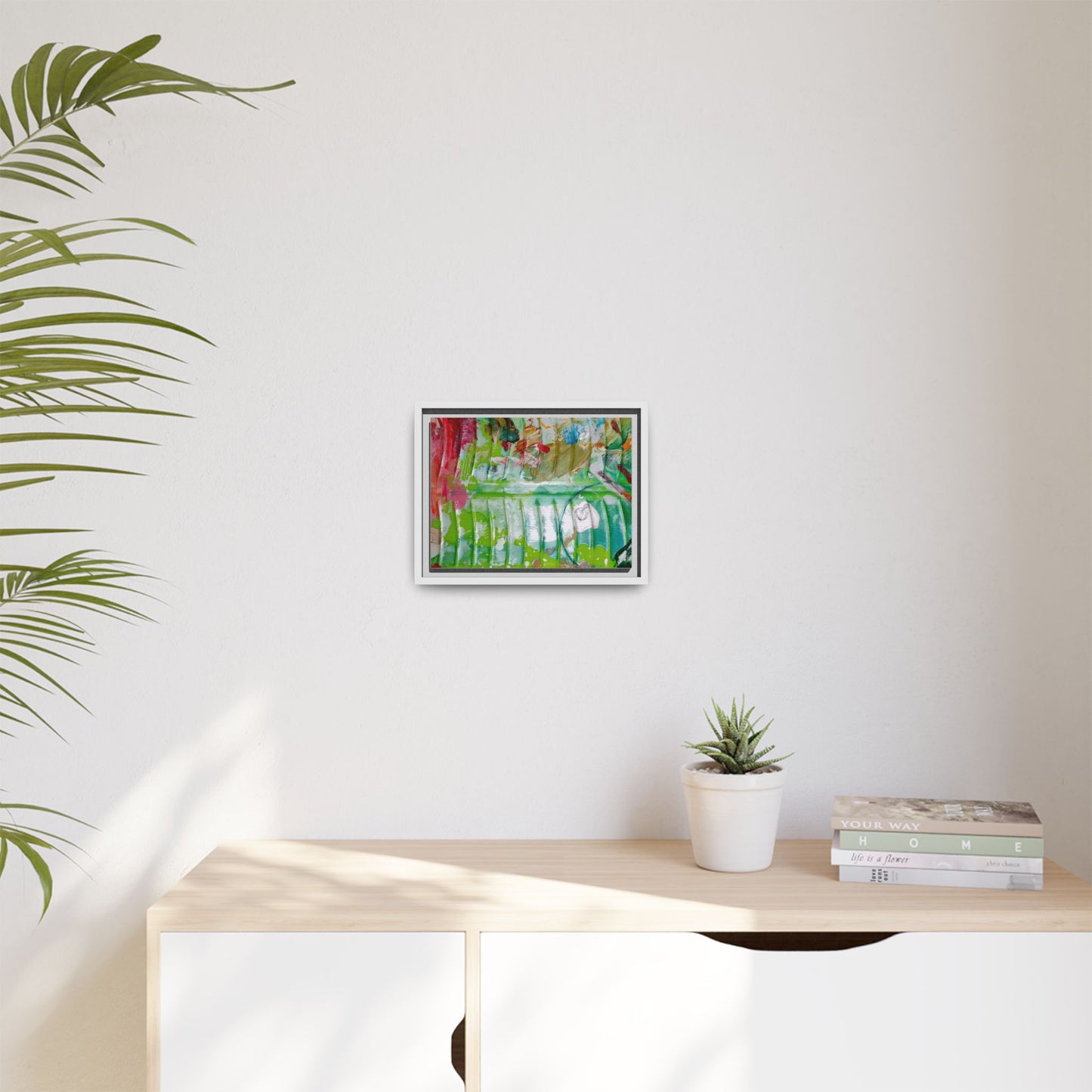 'A Mix of Life' Framed Canvas Art