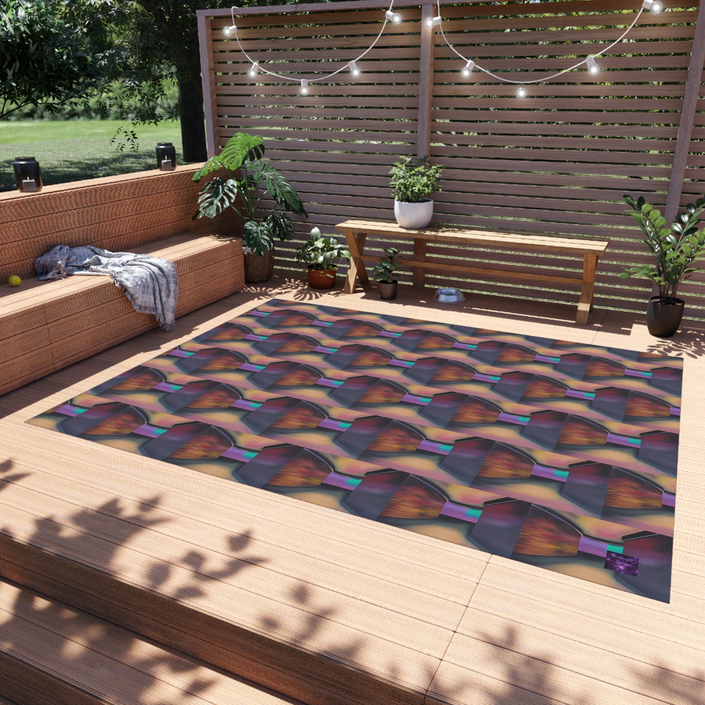 'Around The Corner' by Sarah Pooley Outdoor Rug