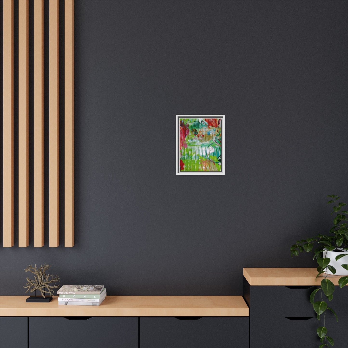 'A Mix of Life' Framed Canvas Art