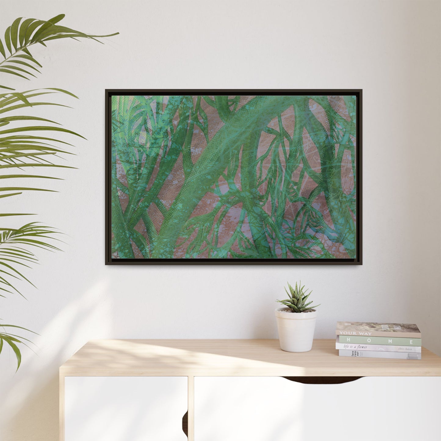 Inner Depths Framed Canvas Art