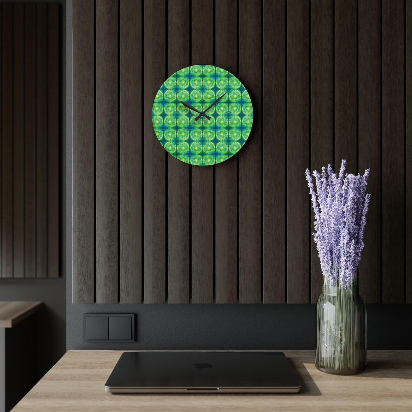 Safety Net Circles by Uta Feinstein Wall Clock