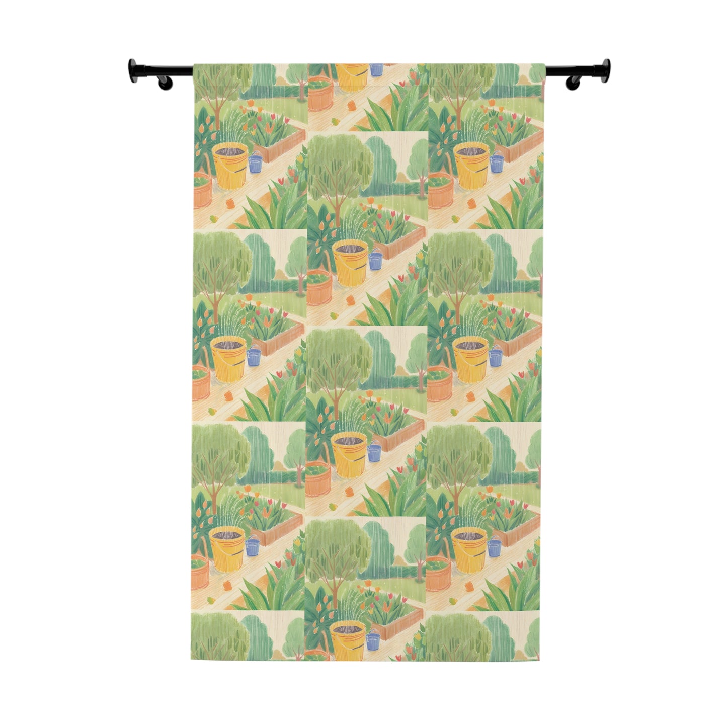 Rain Garden Window Curtain (1 Piece)