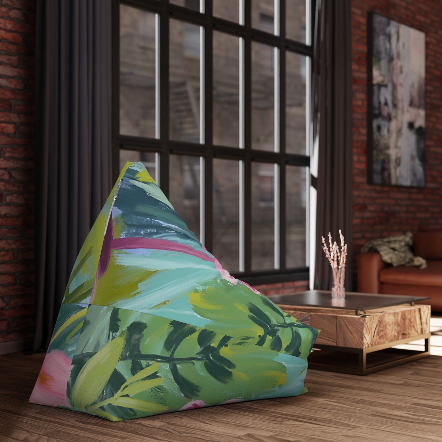 Flowers Bean Bag Chair Cover