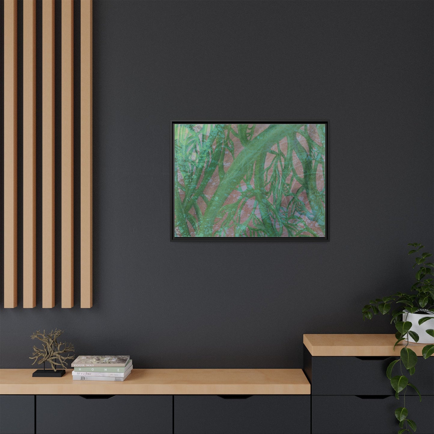 Inner Depths Framed Canvas Art