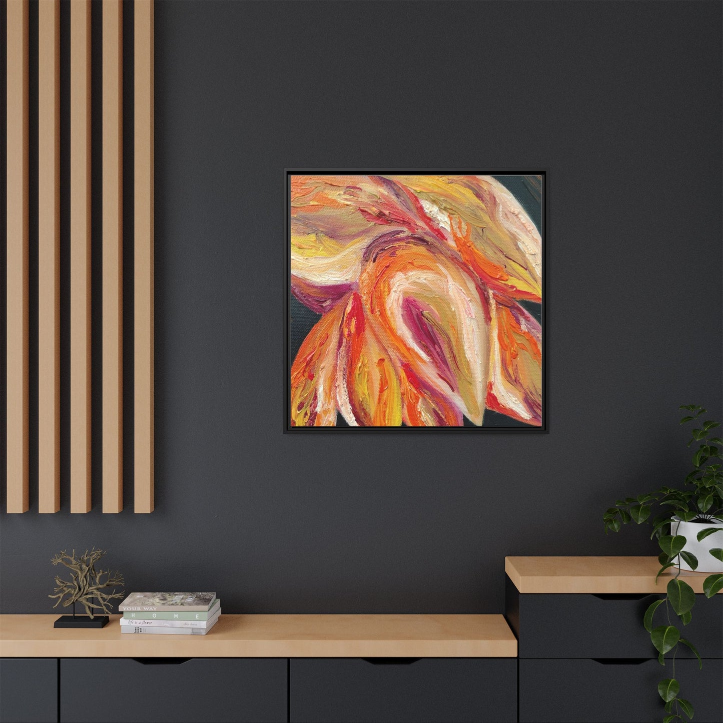 Dramatic Awakening Framed Canvas Art