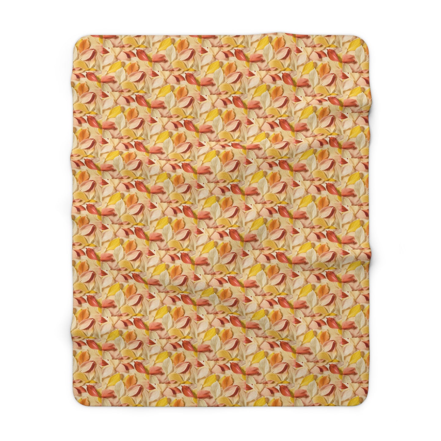 Textured Petals Sherpa Fleece Blanket