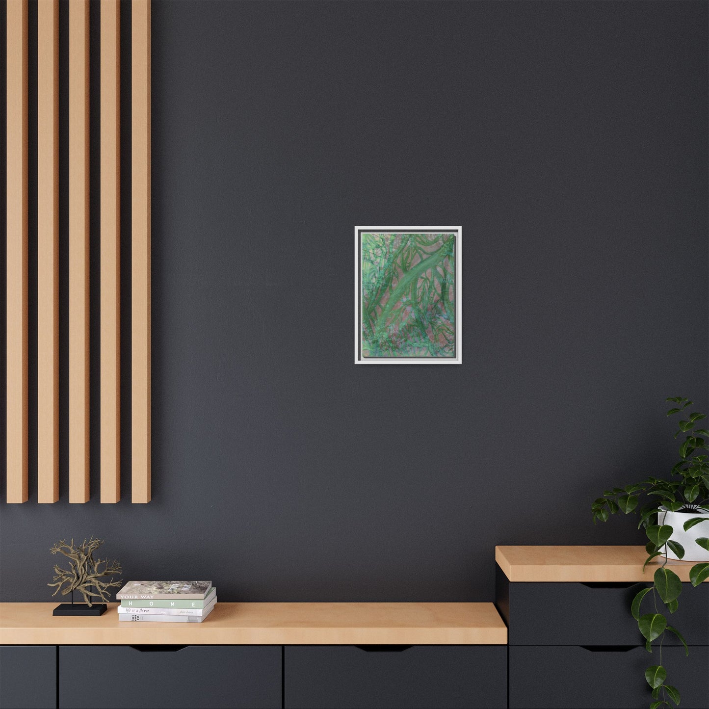 Inner Depths Framed Canvas Art