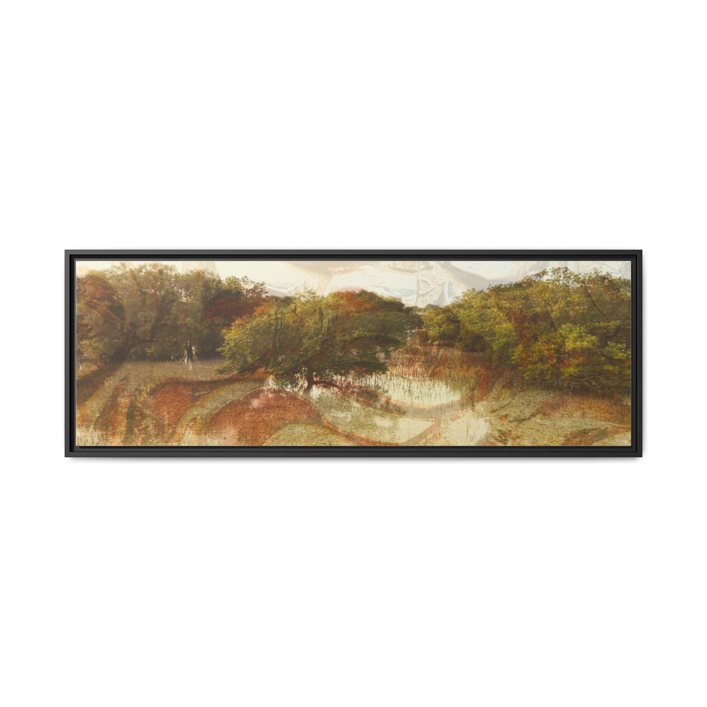 Serene Mangroves Framed Canvas Art