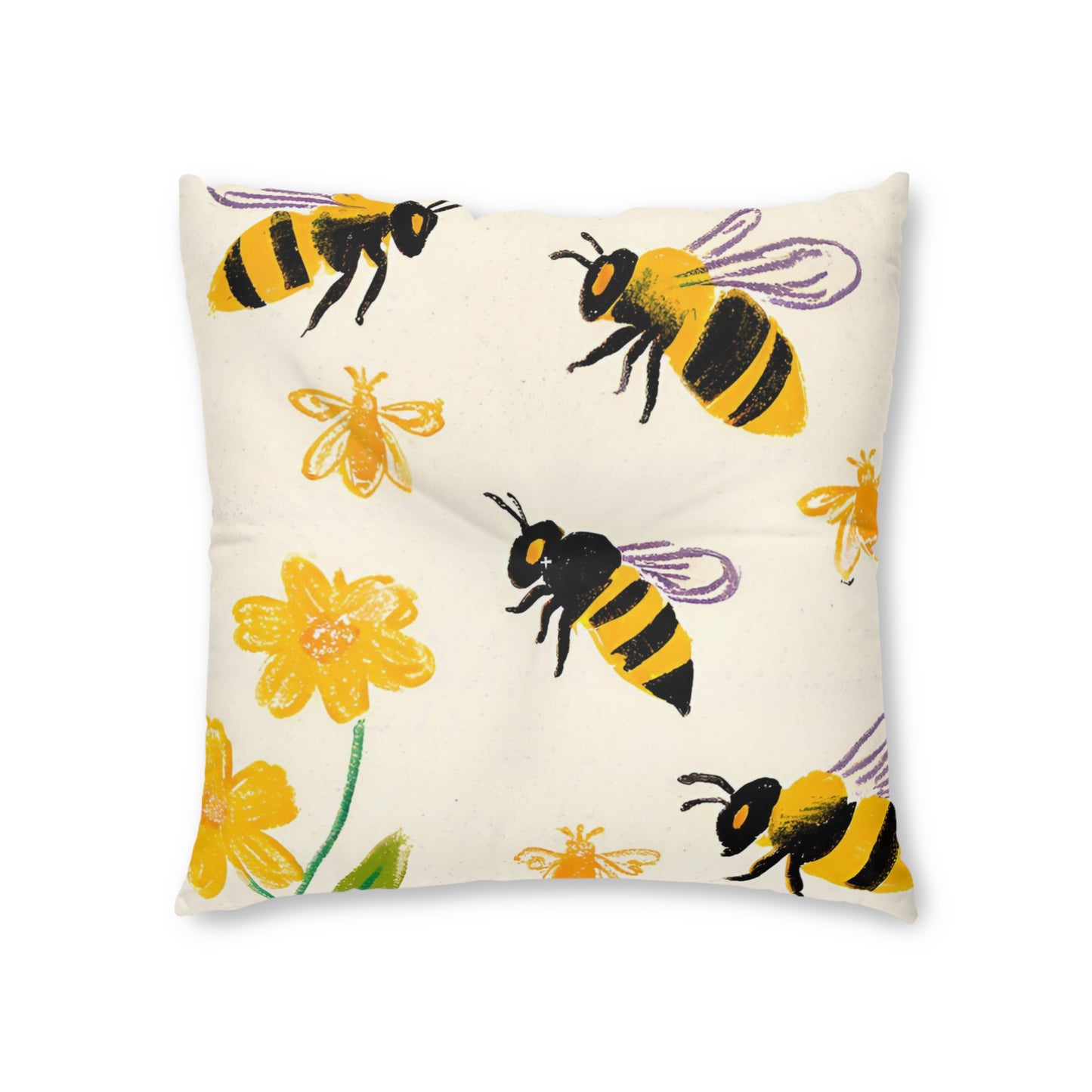 BuzzyTufted Floor Pillow