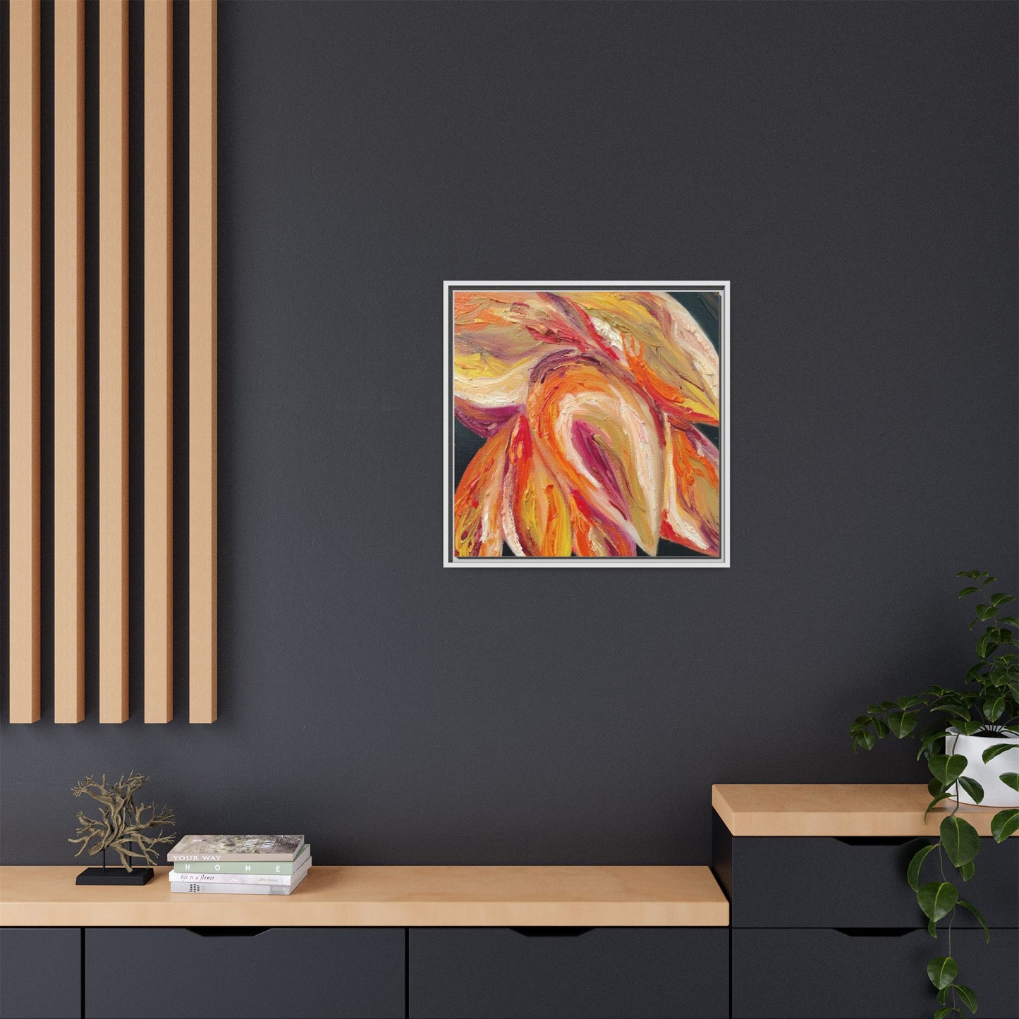 Dramatic Awakening Framed Canvas Art