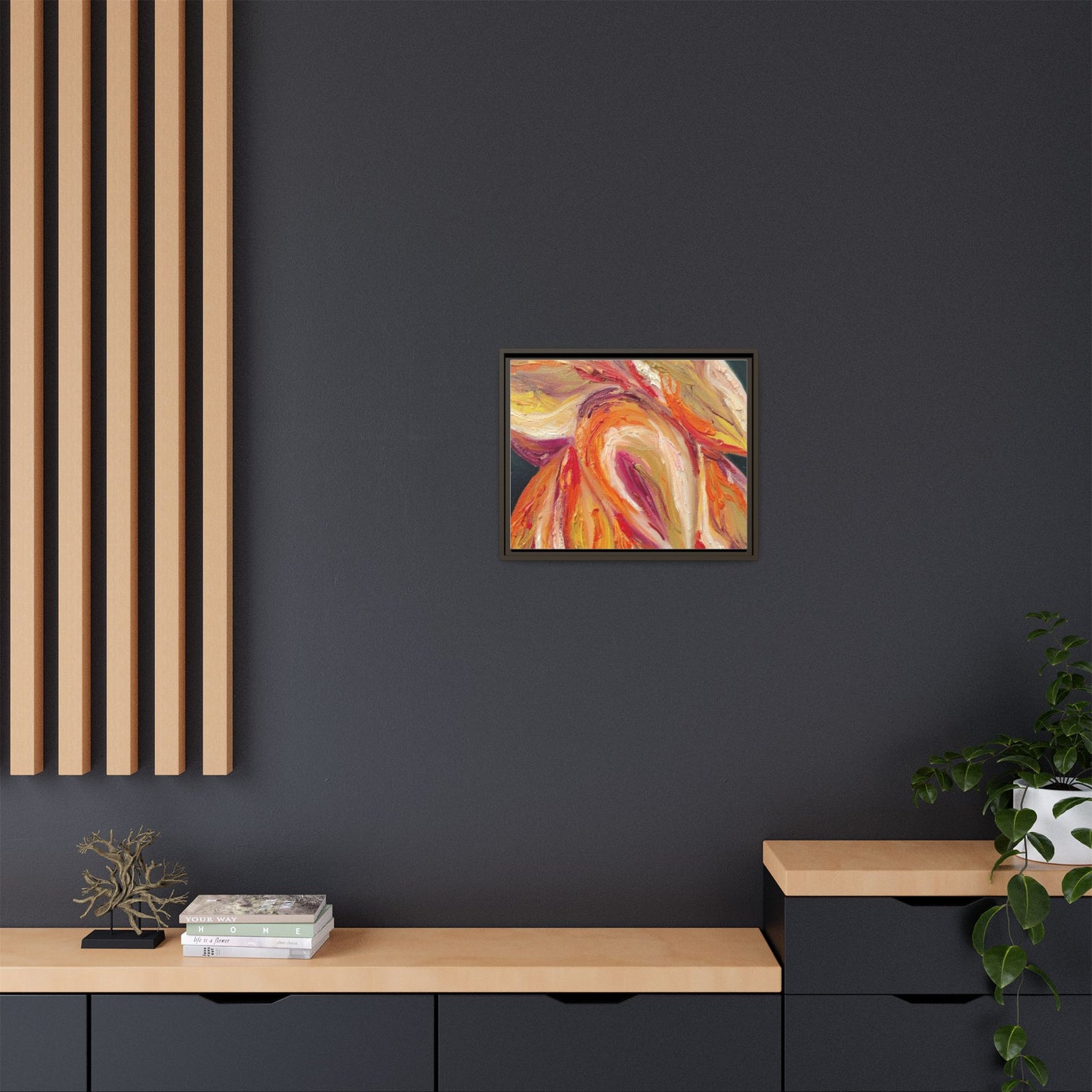 Dramatic Awakening Framed Canvas Art