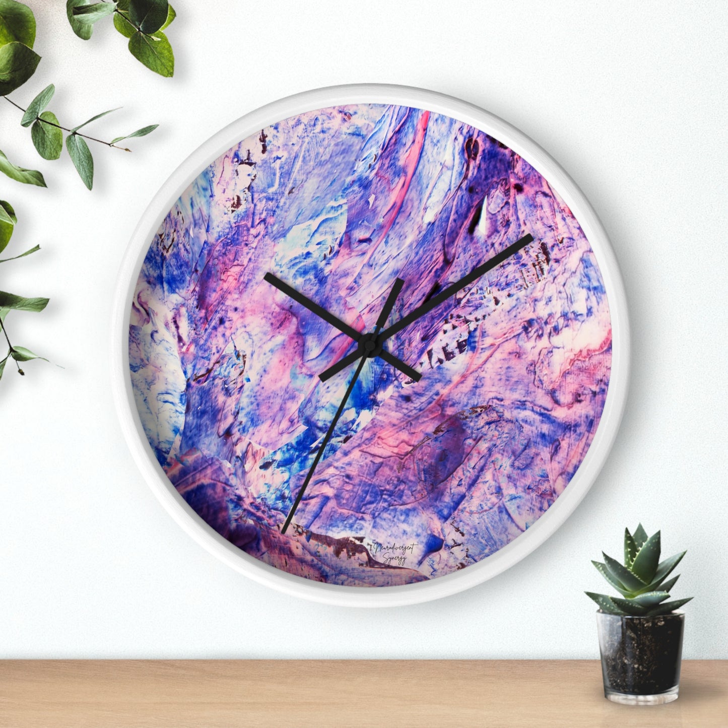 Butterfly by Lu Meng Wall Clock