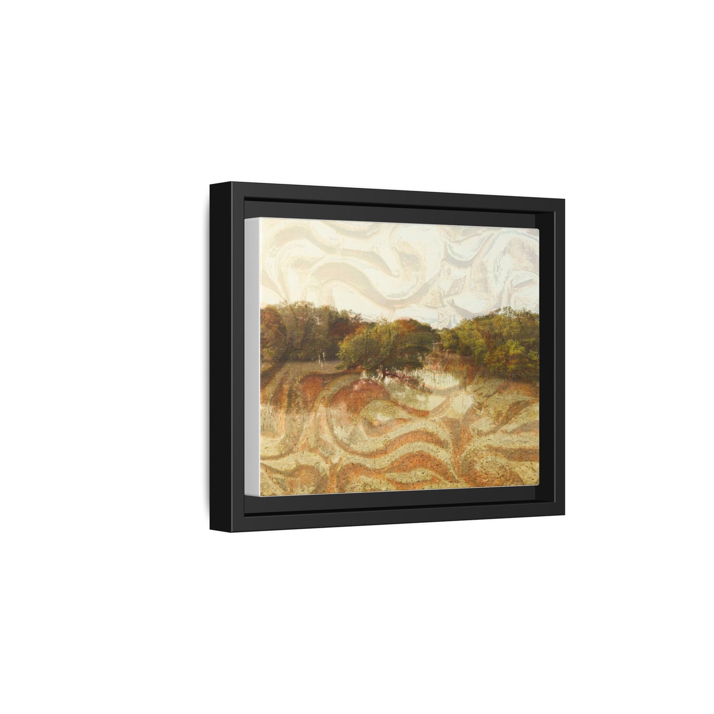 Serene Mangroves Framed Canvas Art