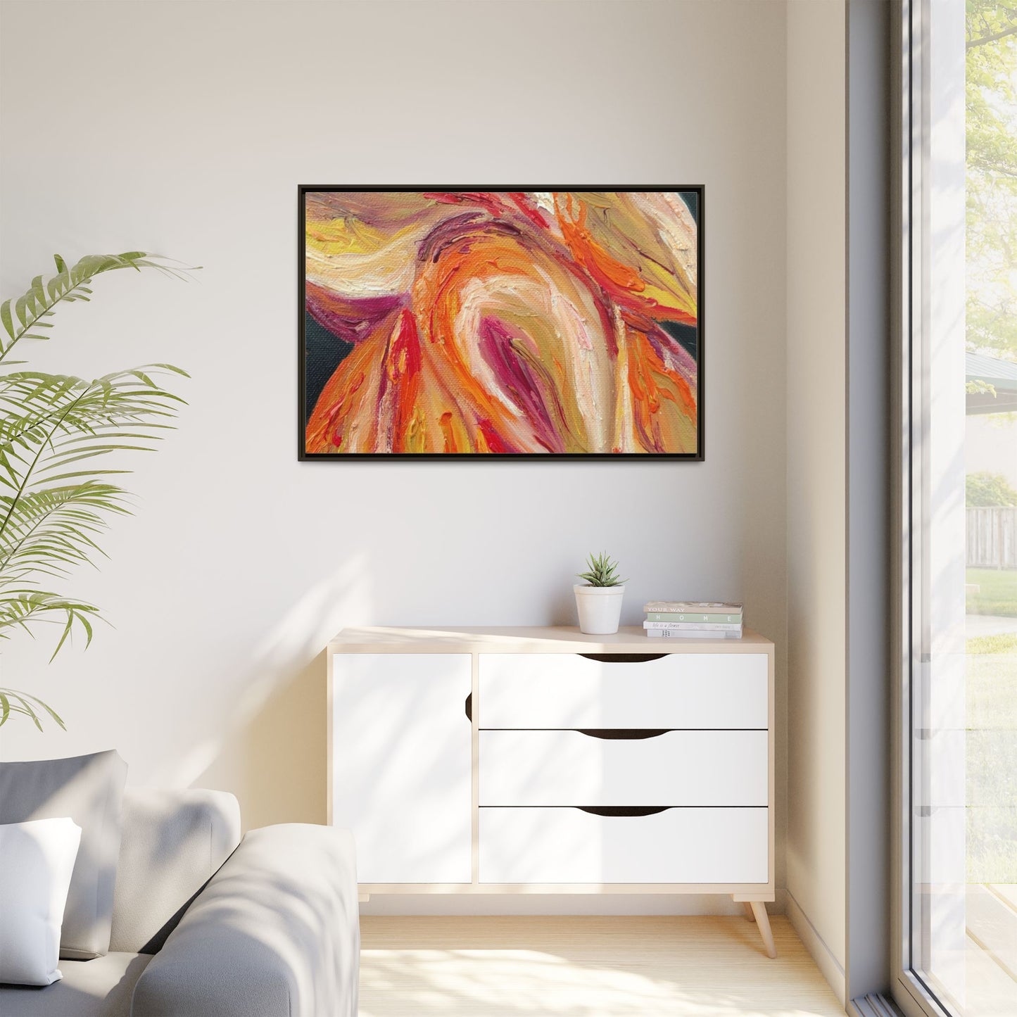 Dramatic Awakening Framed Canvas Art