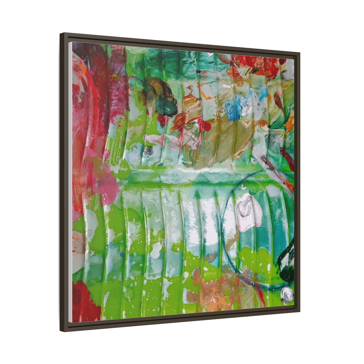 'A Mix of Life' Framed Canvas Art