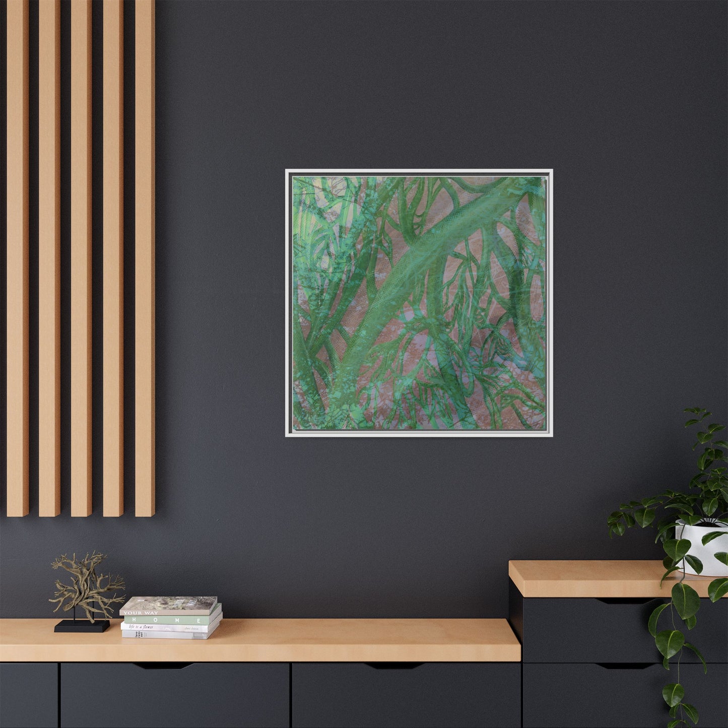 Inner Depths Framed Canvas Art