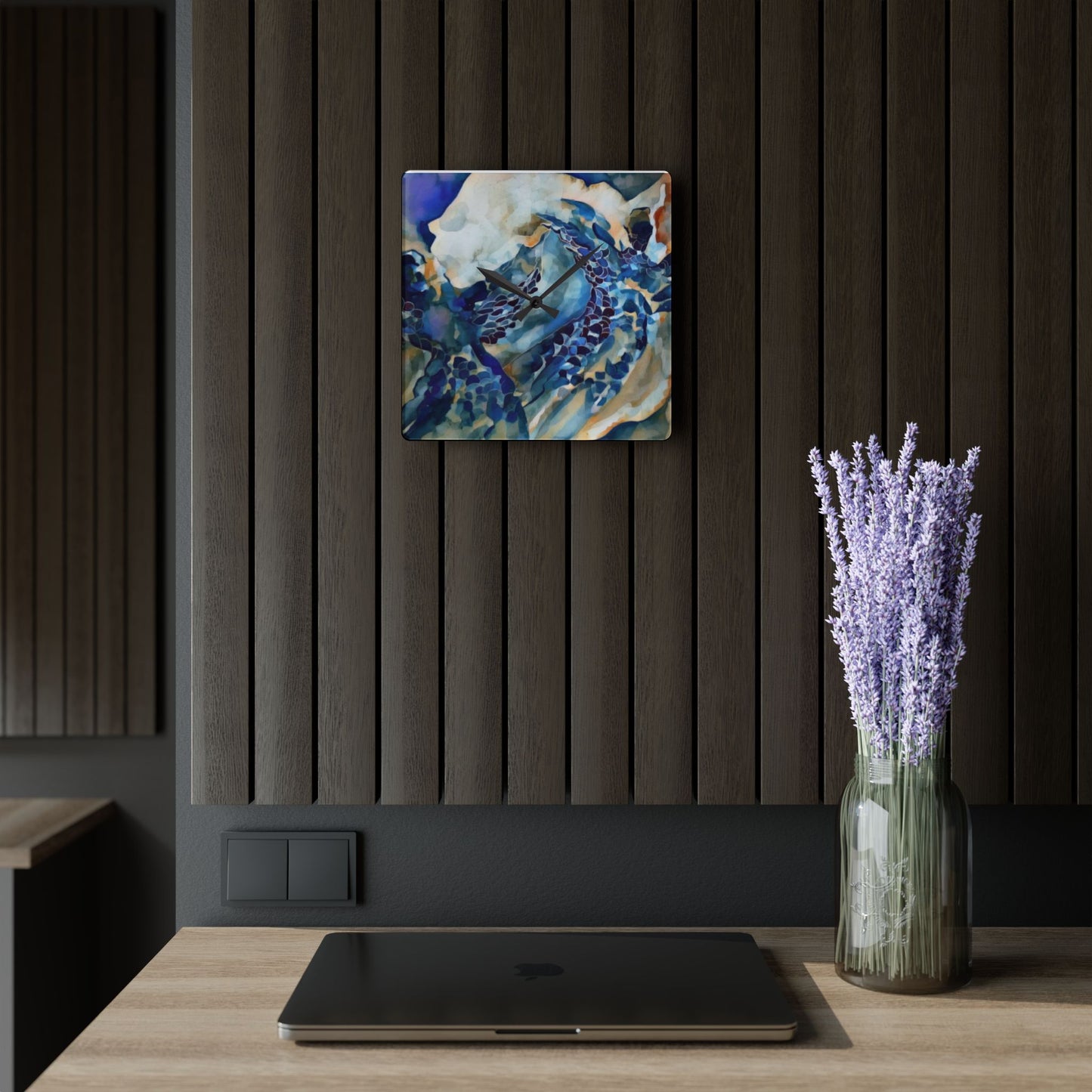 Liminal Light 1 by Helena Barbagelata Wall Clock