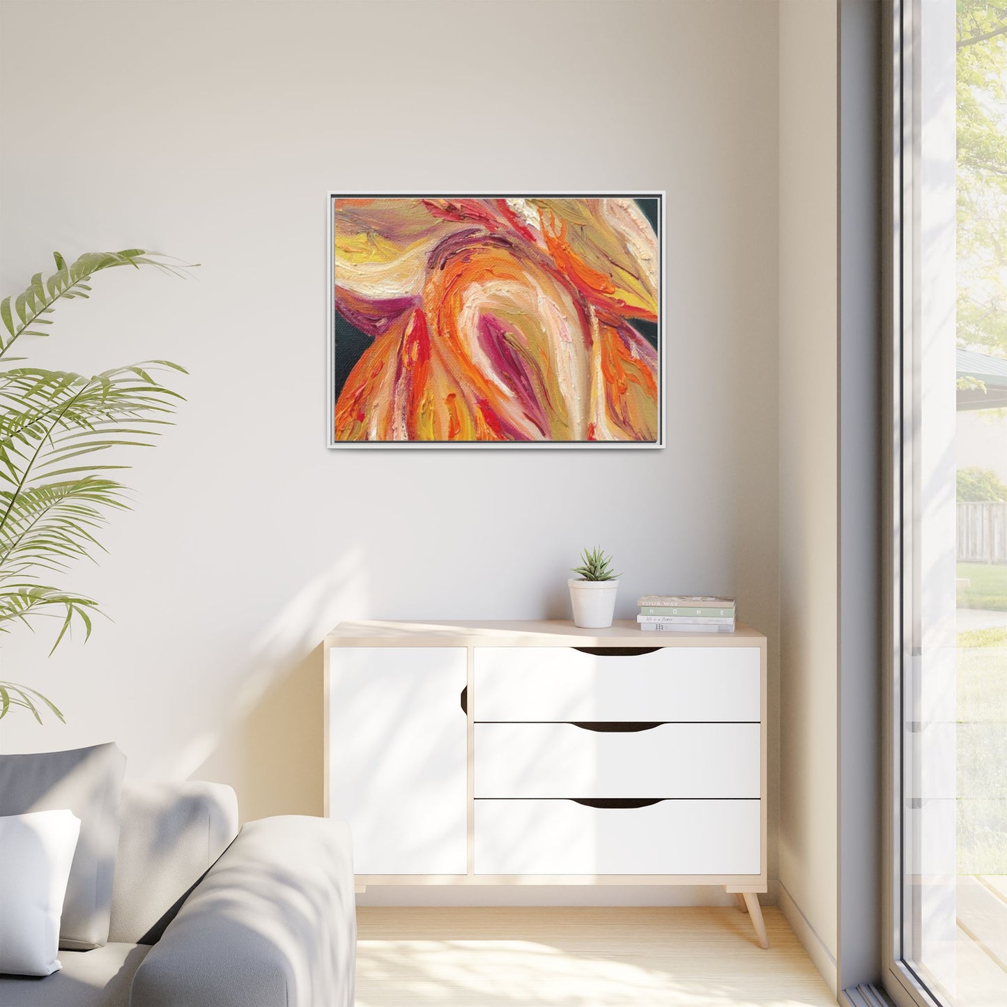 Dramatic Awakening Framed Canvas Art