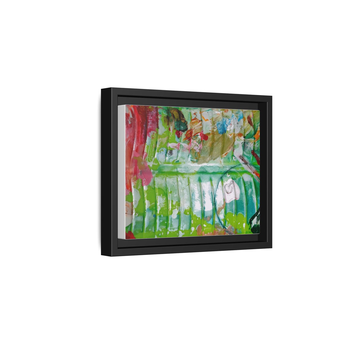 'A Mix of Life' Framed Canvas Art