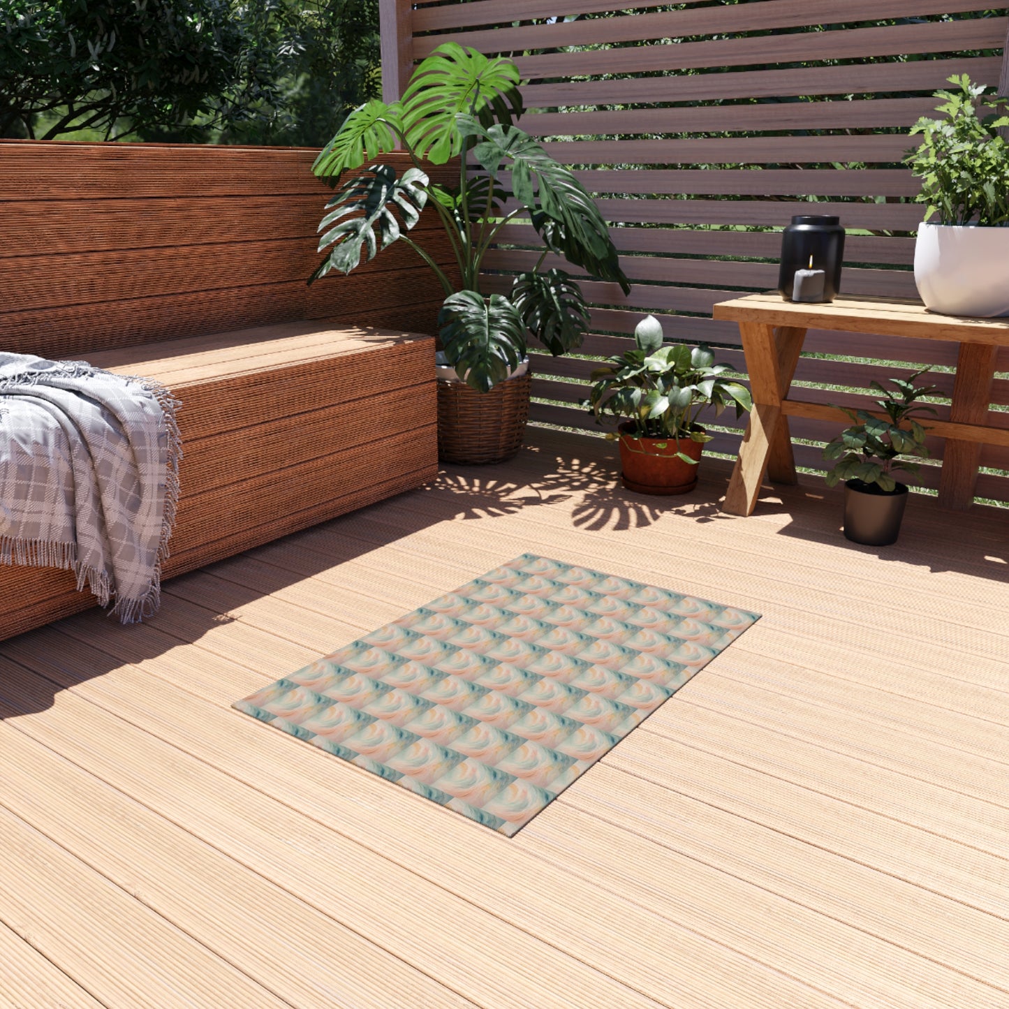 Ethereal Waves Outdoor Rug