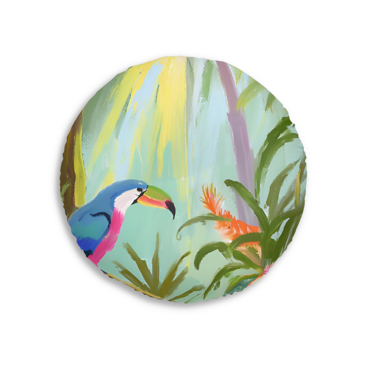 Rainforest Tufted Floor Pillow