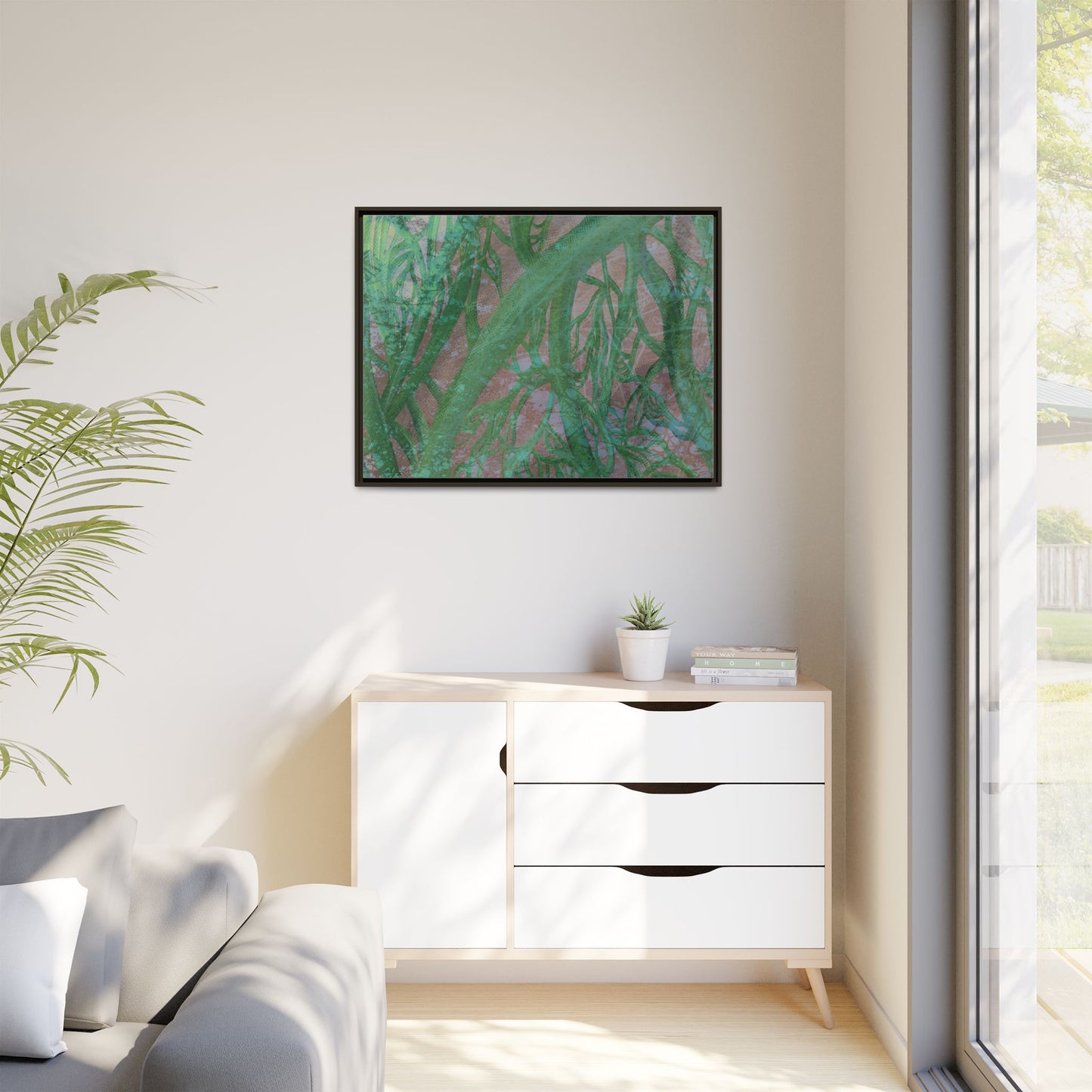 Inner Depths Framed Canvas Art