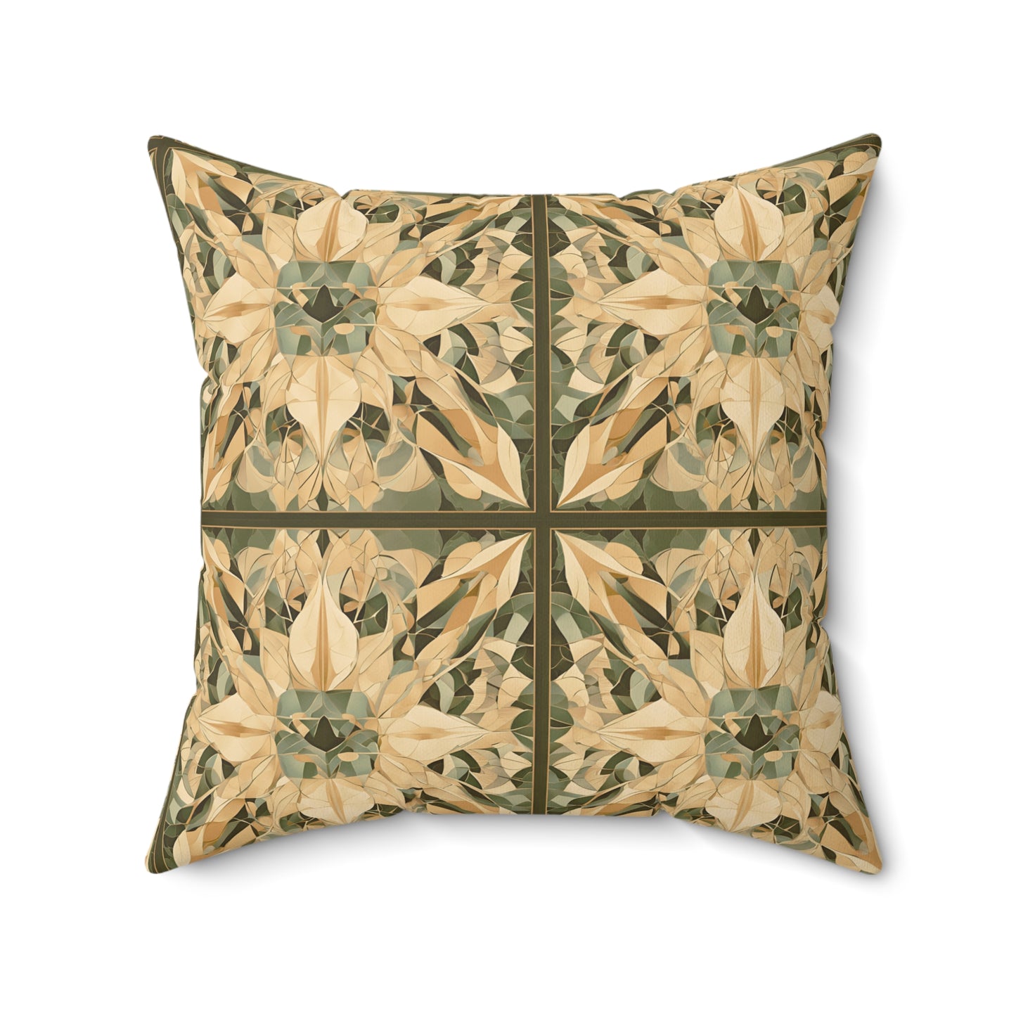 Eclectic Faux Suede Square Pillow