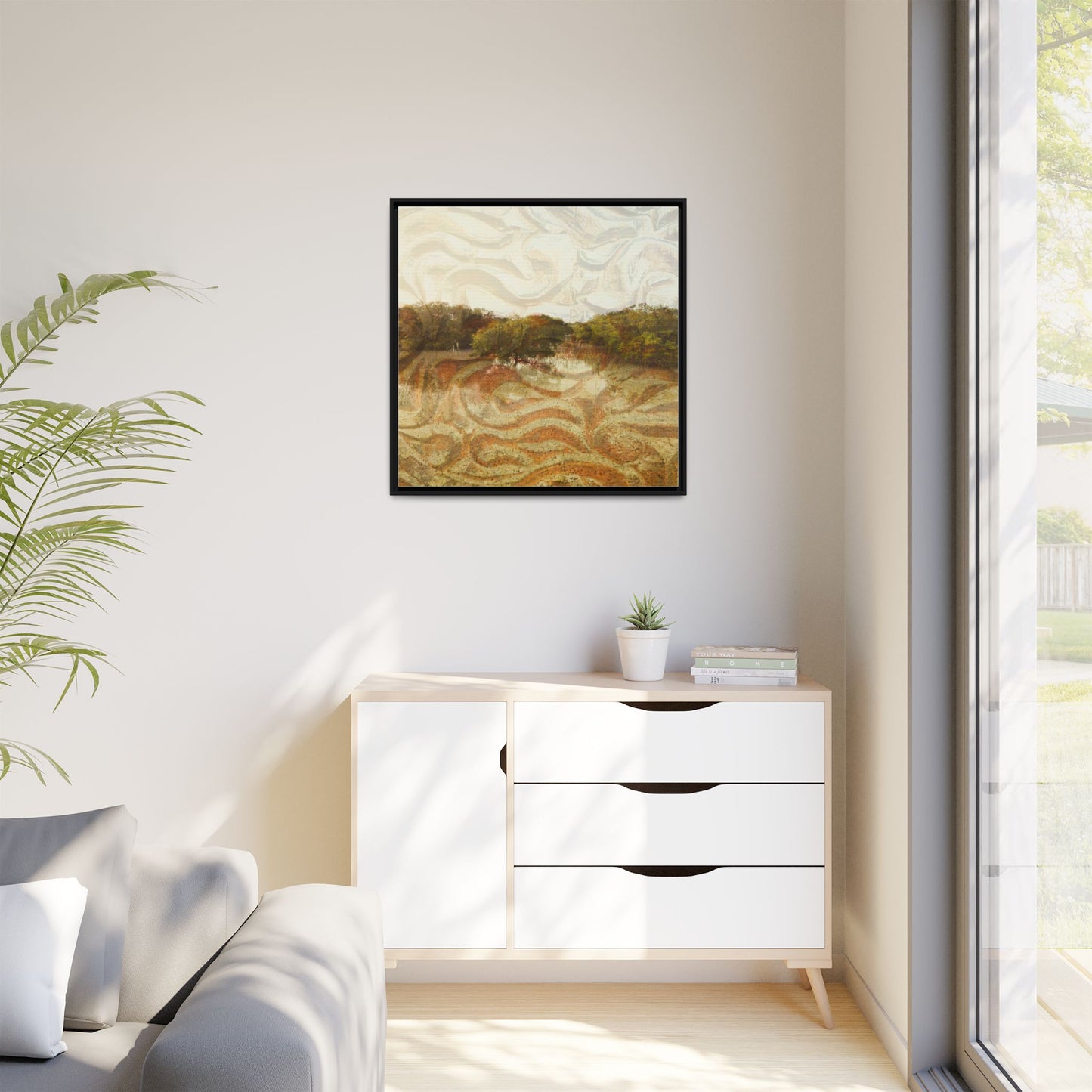 Serene Mangroves Framed Canvas Art