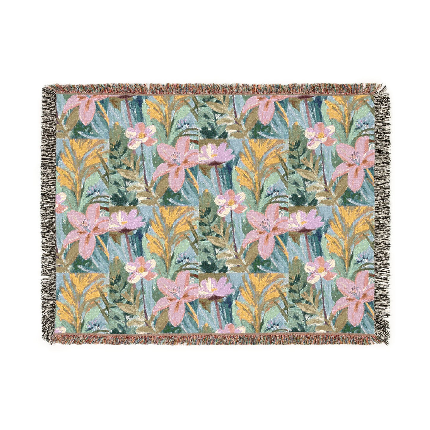 Flowers 100% Cotton Cozy Blanket